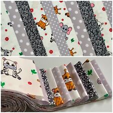 10 100% cotton fabric strips