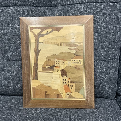 Wooden inlay marquetry - wooden, art