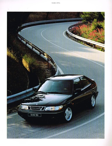 1995 saab brochure catalog - saab,