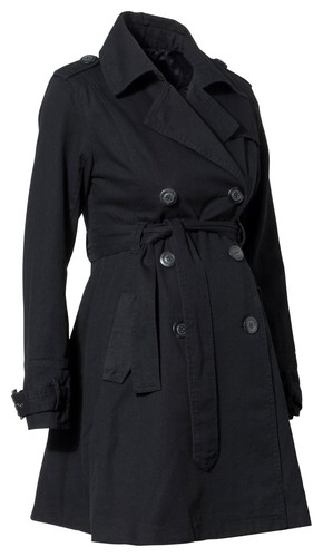 Black maternity trenchcoat - ,