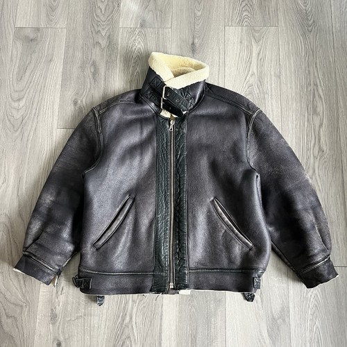 Mens vintage brown sheepskin - mens,