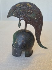 Bronze Greek Spartan Helmet Ornament