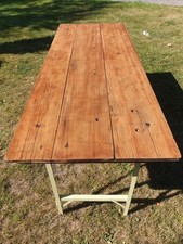 Trestle Table - folding-metal legs