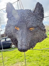 Dark Grey Wolf Wall Plaque