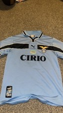 Lazio 1998-2000 Home Shirt Mancini Size XL Very Good Condition