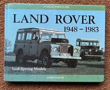 LAND ROVER 1948  1983  Taylor Vehicle Manual BROCHURE Special Equipment Part