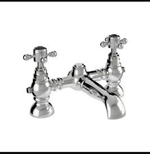 GRAND TRADITIONAL BATH FILLER Mixer Tap SHOWER CHROME CROSS Handles 