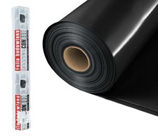 Damp Proof Membrane Black Polythene Sheeting Roll DPM 4m 5m Wide 300M BRICK