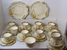Stunning 1930s Royal Grafton ‘June’ Hand Painted Tea Set (39 Pieces) VGC