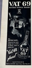 1937 VAT 69 Scotch Whisky Ad