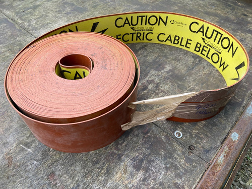 Caution electric cable below - caution,