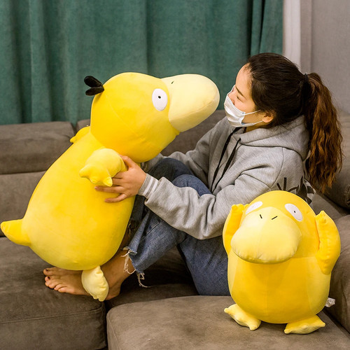 Large yellow duck plush - yellow, toy
