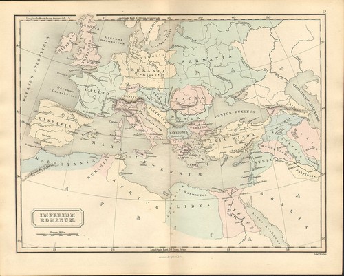 Antient geography map - antient, by