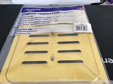 2 x Polished Solid Brass Hit And Miss Air Vent Adjustable Louvre Grille 9" x 6"