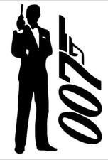 JAMES BOND 007 VINYL STICKER