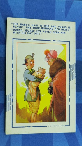 Saucy bamforth comic postcard - saucy,
