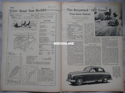 1954 borgward 1800 diesel - borgward,