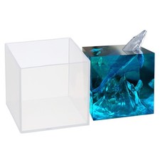 3.3 Inch Large Square Resin Mould, Cube Silicone Moulds, White