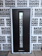 NEW EXTERNAL BLACK SOLID CORE COMPOSITE DOOR 900x2060mm *1951