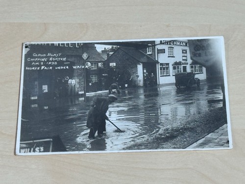 1938 postcard cloud burst - 1938,