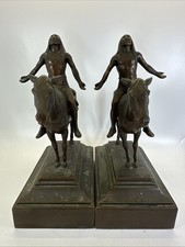 Bronze Bookends Indian Appeal