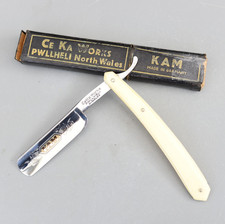 Vintage KAM Ce Ka Works Germany Straight Razor Cut Throat Razors Original Box