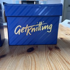 Get Knitting Set Of Patterns And Storage Box knitting sewing guides vintage 