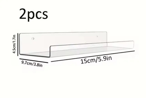 2pc clear acrylic storage - acrylic,