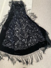 Women’s Black Velvet Devore