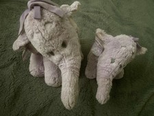 Disney Store Stamped Exclusive Heffalump Purple Elephant Soft Plush Toy