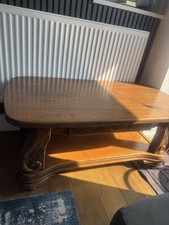 Oak Wooden Coffee Table Very Good Quality Wood with One Drawer Beautiful Design