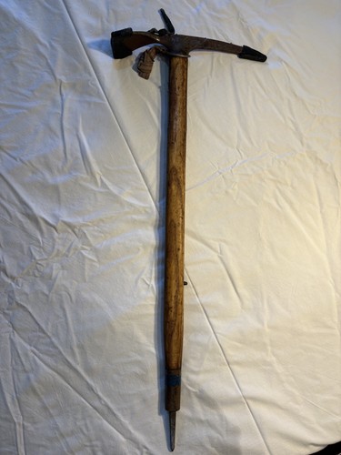 Gmt vintage wooden ice axe - ice,