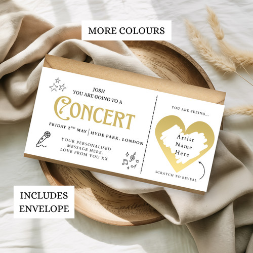 Personalised concert scratch - personalised,