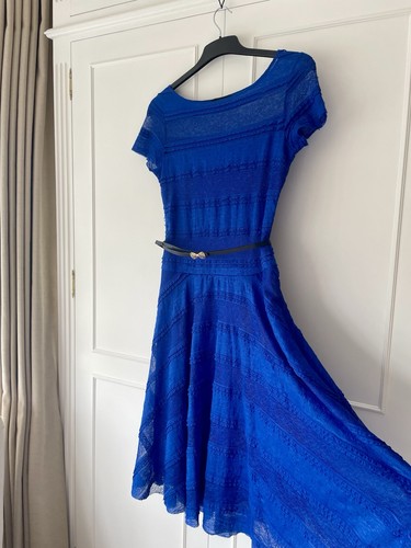 Women blue lace lined - lace, fit