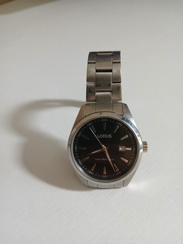 Mens silver lorus watch - silver,