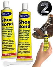 2 Pcs SHOE BOND Glue Adhesive Flexible Shoes Trainers Clothes Fabric Boot Sole