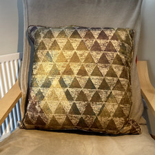 Handmade "ZOFFANY" Designer Geometric Fabric Velvet Cushion Cover 50cm x 50cm