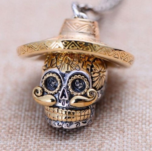 Skull pendant necklace - pendant, chain