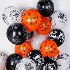 20 x 12" Assorted Halloween Latex Balloons Helium Party Balloon Decorations UK
