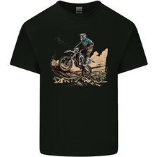 Dirty Race Motocross MotoX Dirt Bike Kids T-Shirt Childrens