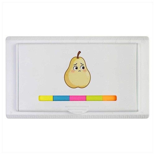Worried pear sticky note - sticky,
