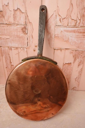 Vintage copper frying pan - frying, |