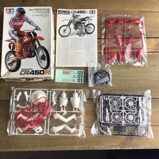 VINTAGE 1983 TAMIYA CR450R 14018 HONDA MOTOCROSSER MOTORCYCLE MODEL KIT  1:12