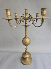 Vintage brass candelabra holds
