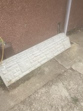 17 in total—-6Ft X 1Ft  Rockface Concrete Garden Fencing Base Panels 