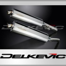 KAWASAKI ZZR1200 NINJA 2002-2005 450mm OVAL STAINLESS BSAU SILENCER EXHAUST KIT