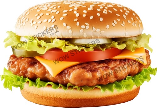 Chicken burger sticker - burger,