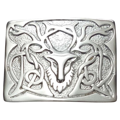 Stag head kilt belt - head,