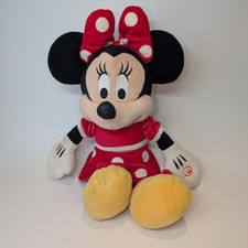 Disney at Primark Minnie Mouse Plush Doll 18" Red Dress Talking Not Working Used