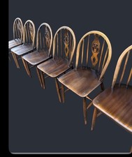 Ercol Dining Chairs Set Of 6